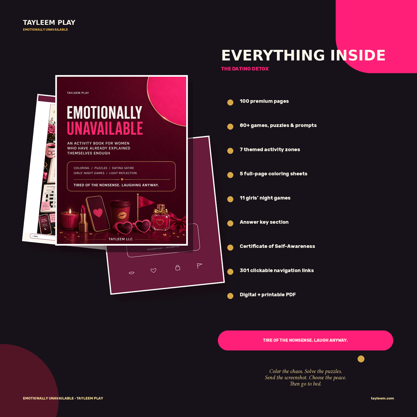Emotionally Unavailable: The Dating Detox Activity Book