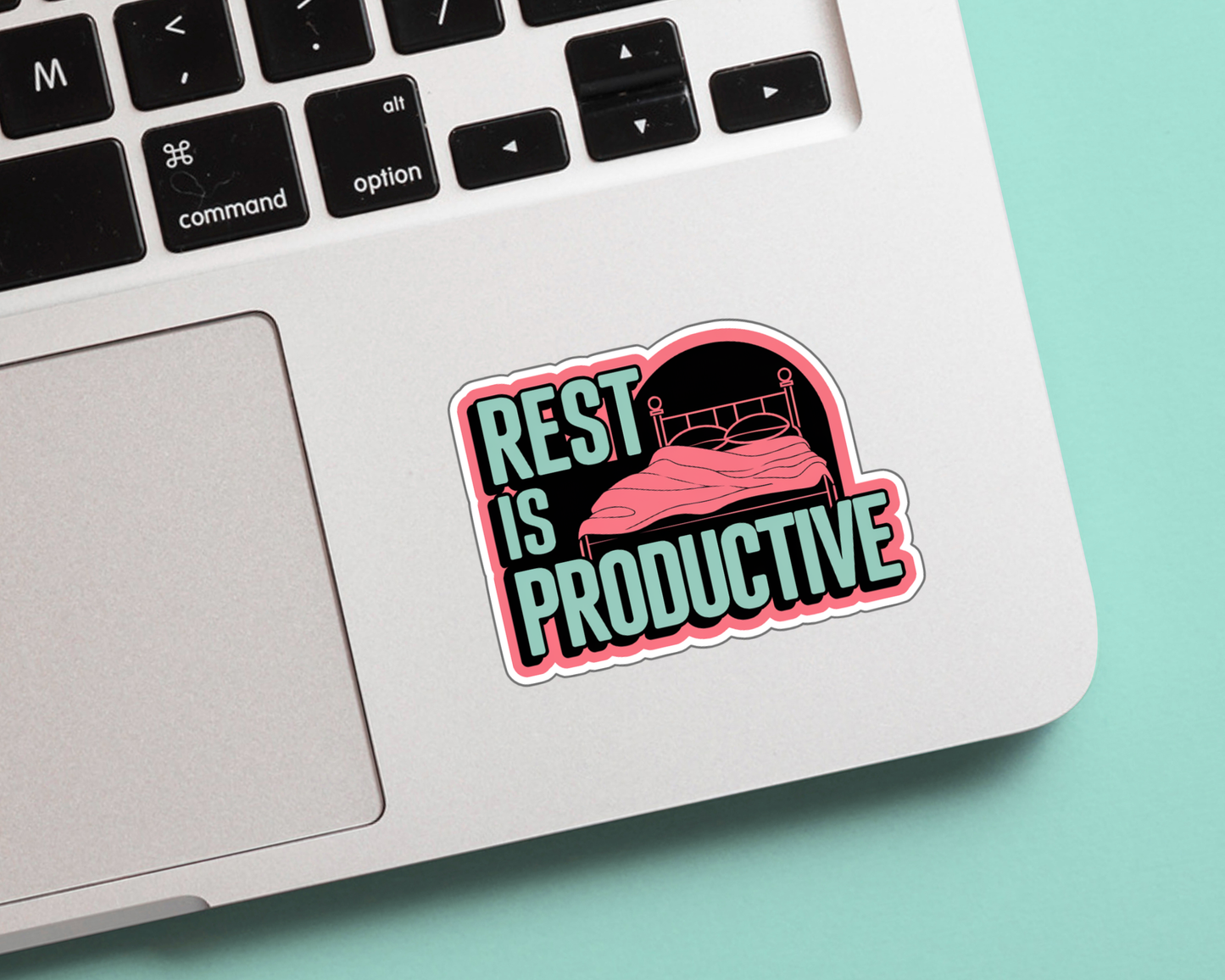 Rest Is Productive Mint Edition — Individual Die-Cut Sticker