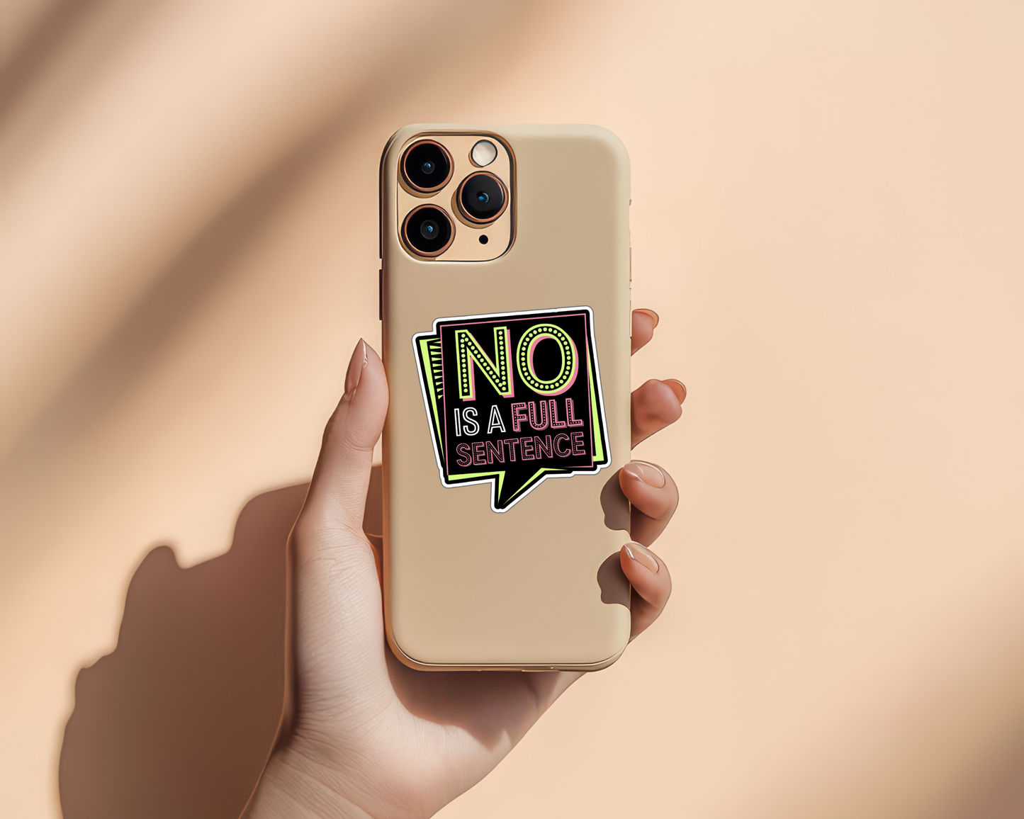 No Is a Full Sentence Marquee Edition — Individual Die-Cut Sticker