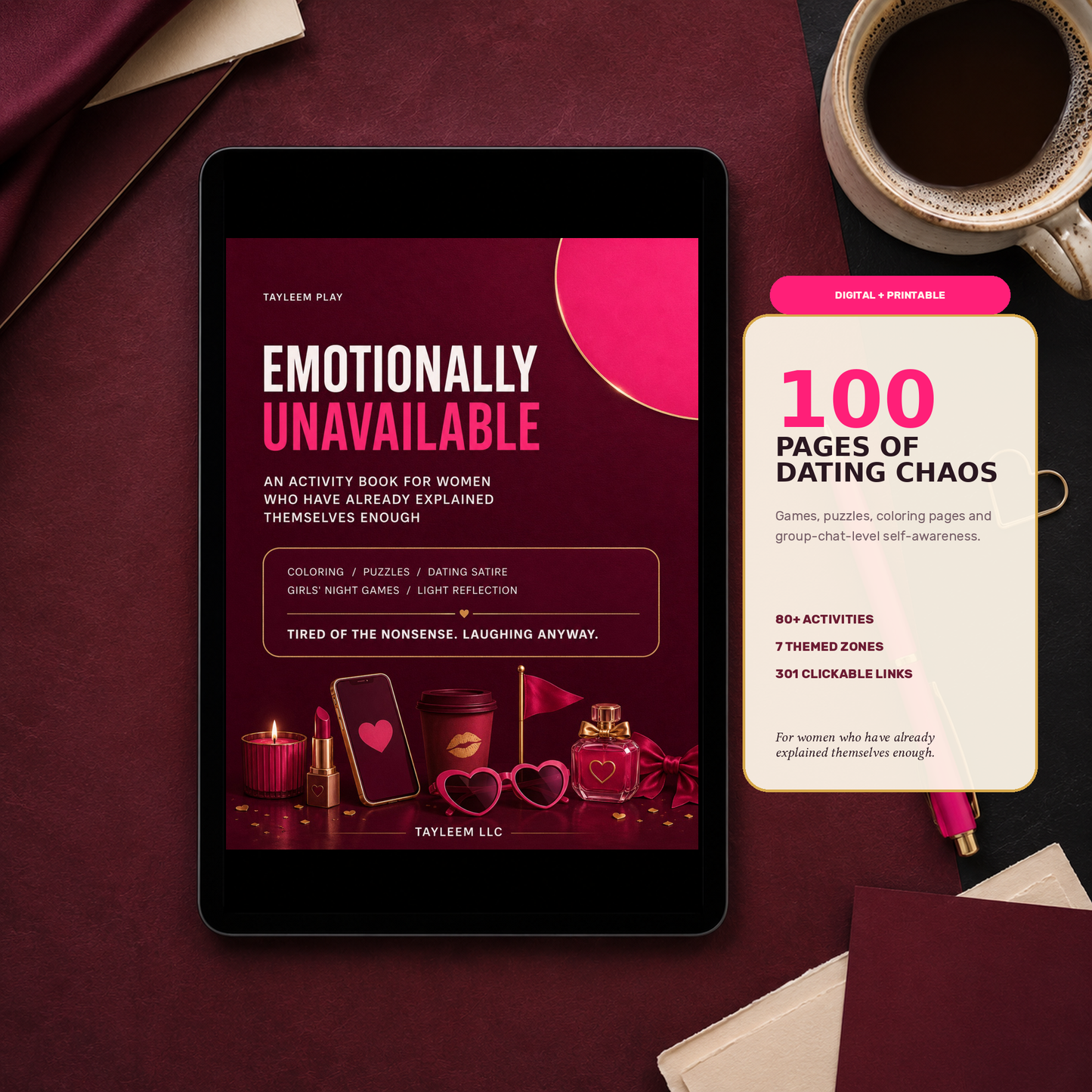 Emotionally Unavailable: The Dating Detox Activity Book