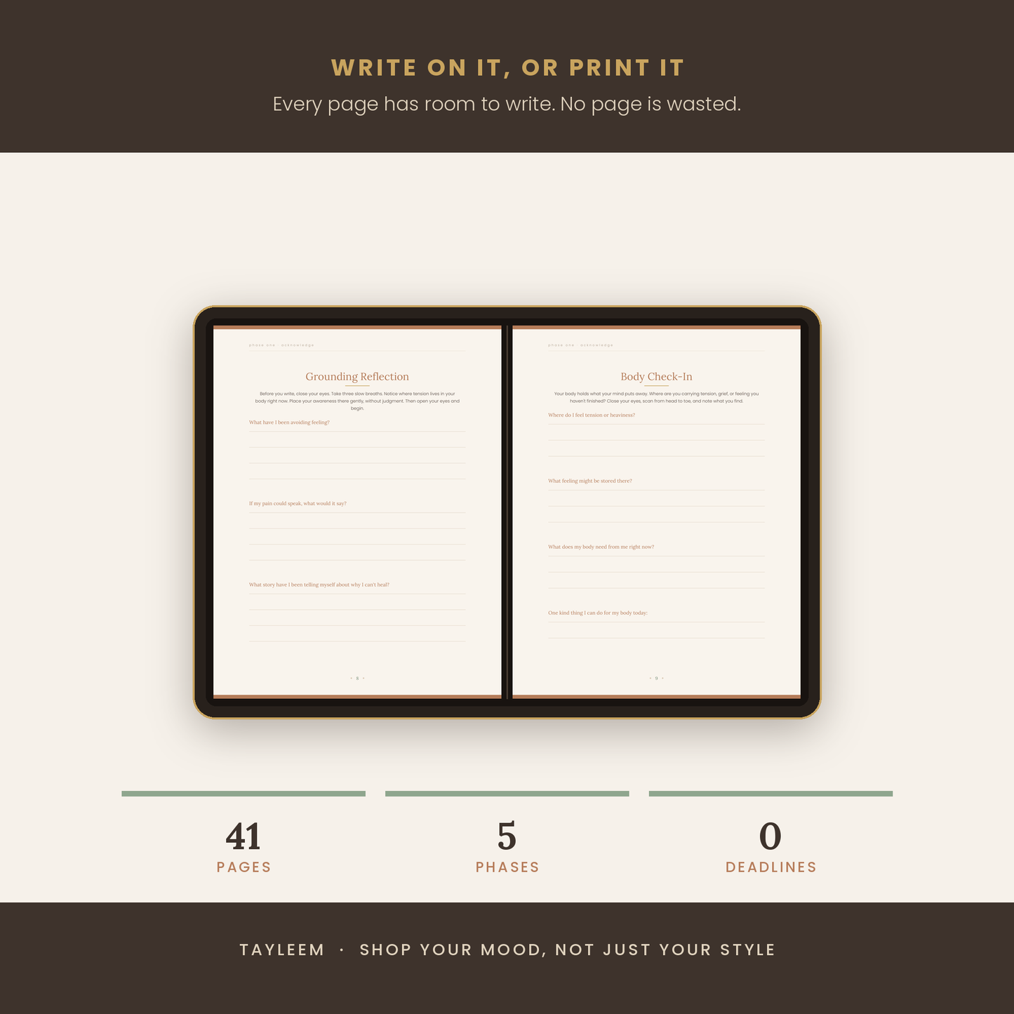 Softer Now | Guided Healing Workbook & Journal