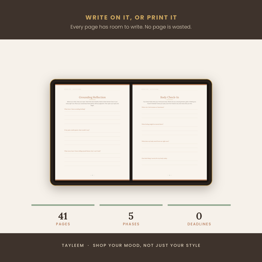 Softer Now | Guided Healing Workbook & Journal