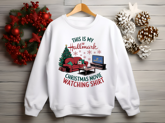 This is My Hallmark Christmas Movie Watching Shirt Apparel