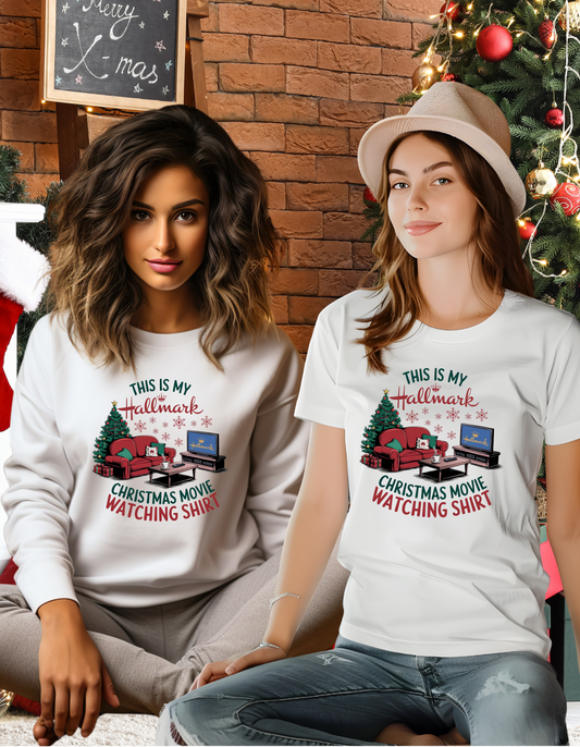 This is My Hallmark Christmas Movie Watching Shirt Apparel