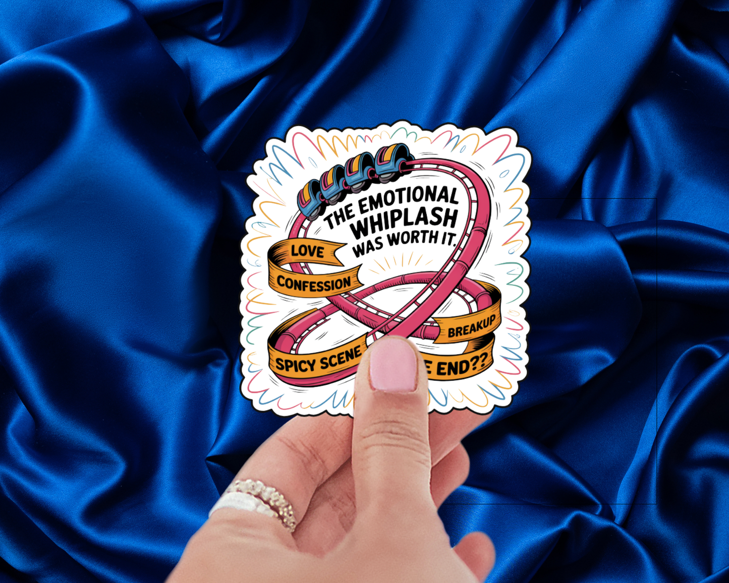 The Emotional Whiplash Was Worth It Vintage Edition & Infinity Edition — Individual Die-Cut Sticker