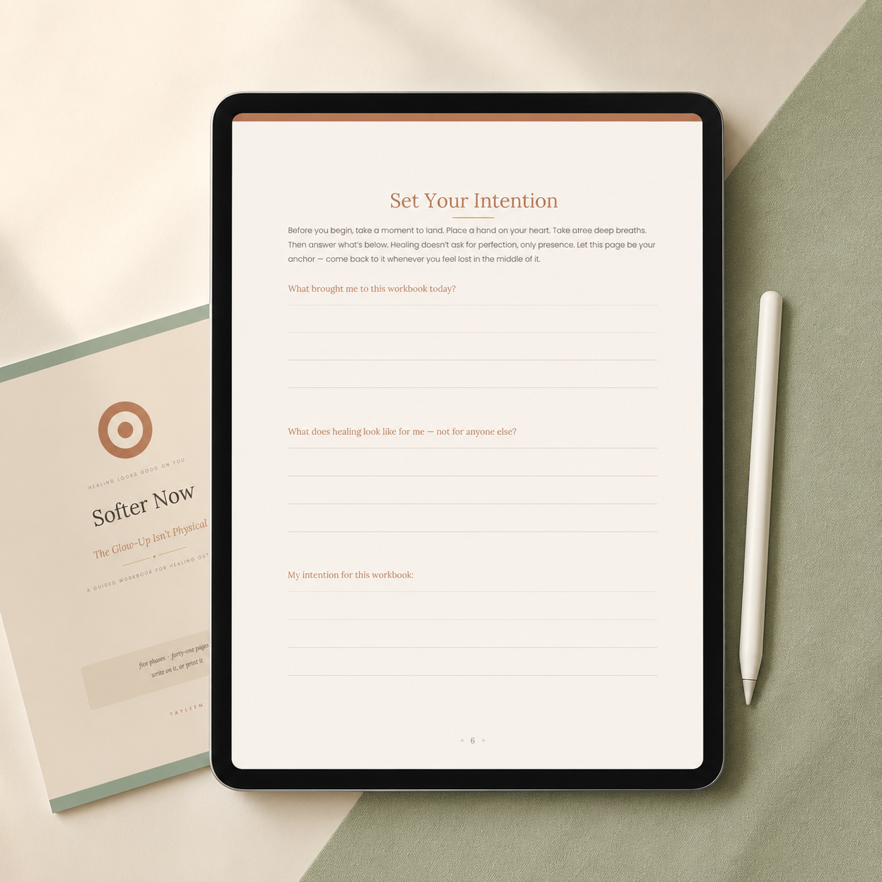 Softer Now | Guided Healing Workbook & Journal