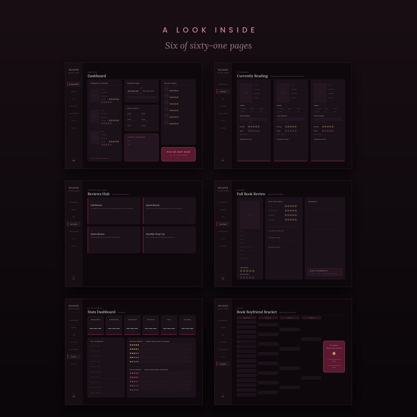 Reader After Dark | Digital Reading Journal & TBR Tracker