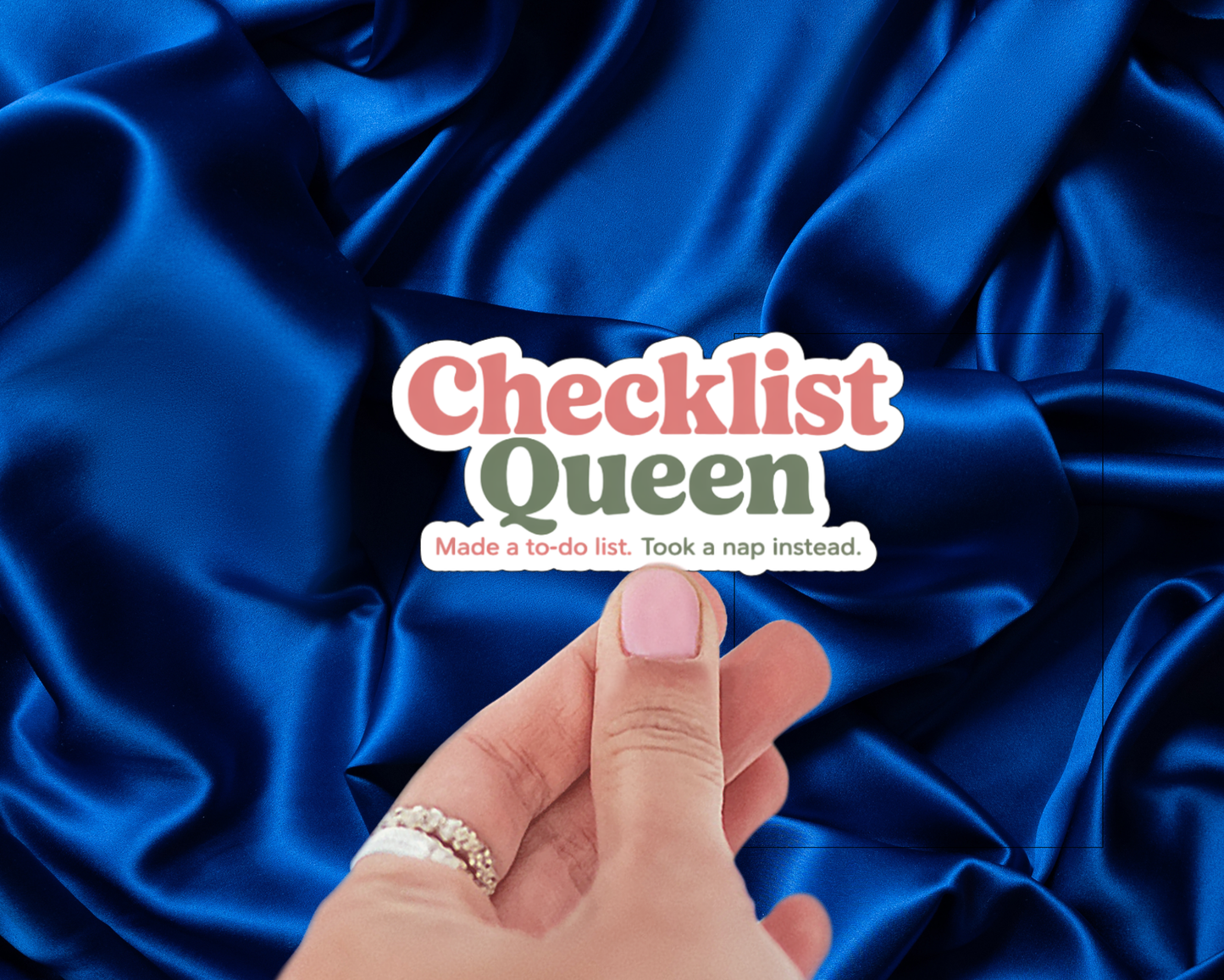 Checklist Queen — Individual Die-Cut Sticker