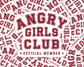 Angry Girls Club Official Member — Individual Die-Cut Sticker