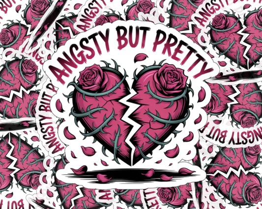 Angsty But Pretty — Individual Die-Cut Sticker