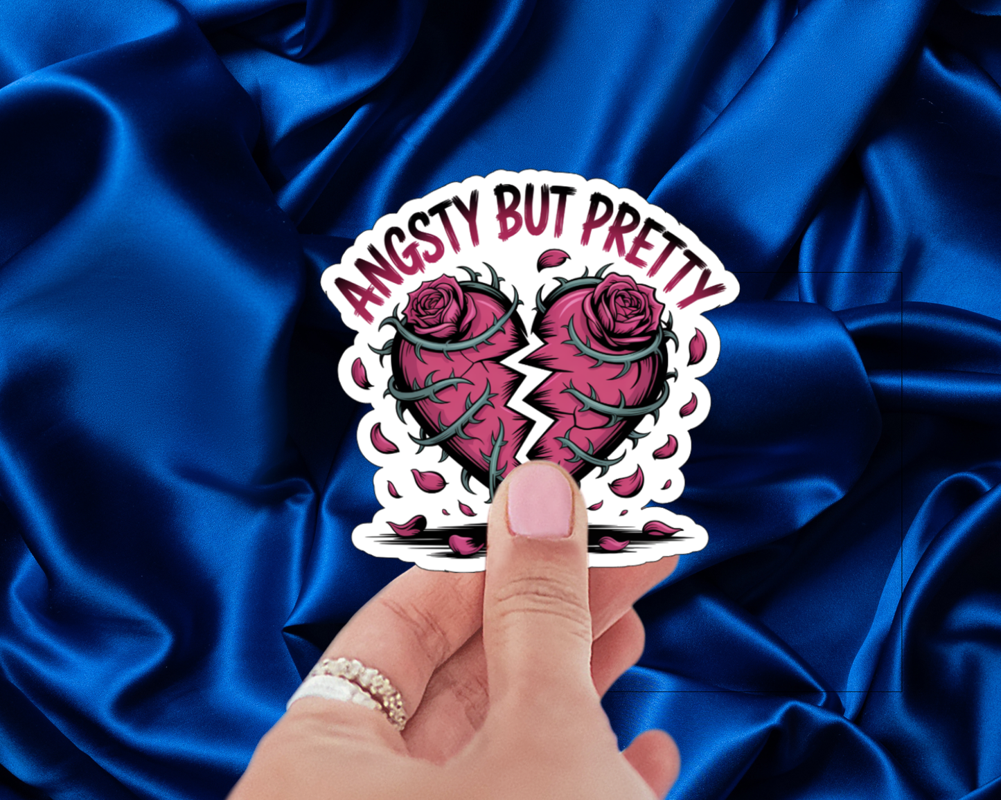 Angsty But Pretty — Individual Die-Cut Sticker
