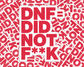 DNF = Did Not F**k — Individual Die-Cut Sticker