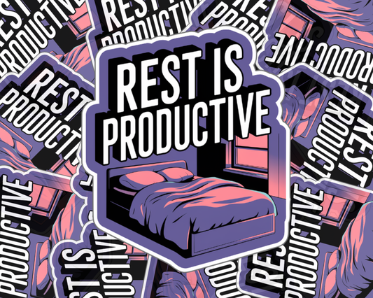 Rest Is Productive Twilight Edition — Individual Die-Cut Sticker