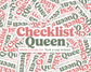 Checklist Queen — Individual Die-Cut Sticker