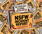 NSFW Incident Report Filed Edition & Overflowing Edition — Individual Die-Cut Sticker