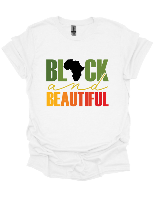 Black and Beautiful Africa T-shirt