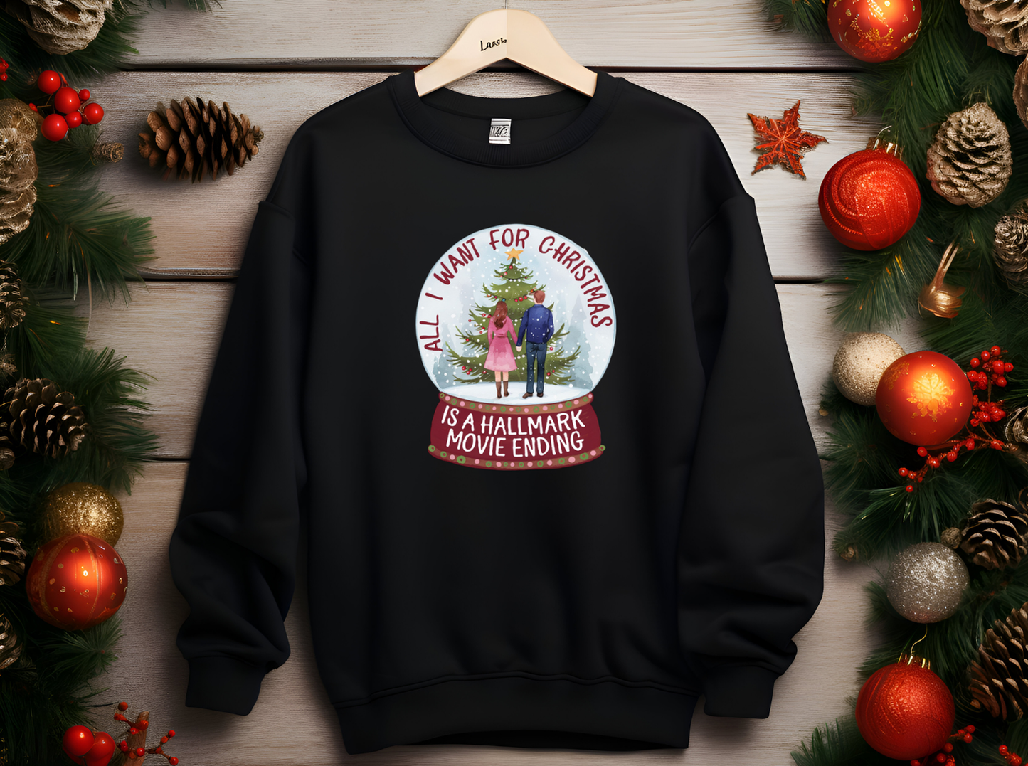 All I Want for Christmas is a Hallmark Movie Ending Caucasian Couple Sweatshirts