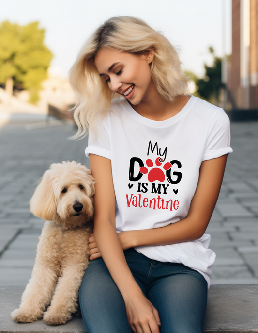 Dog Valentine T-shirt