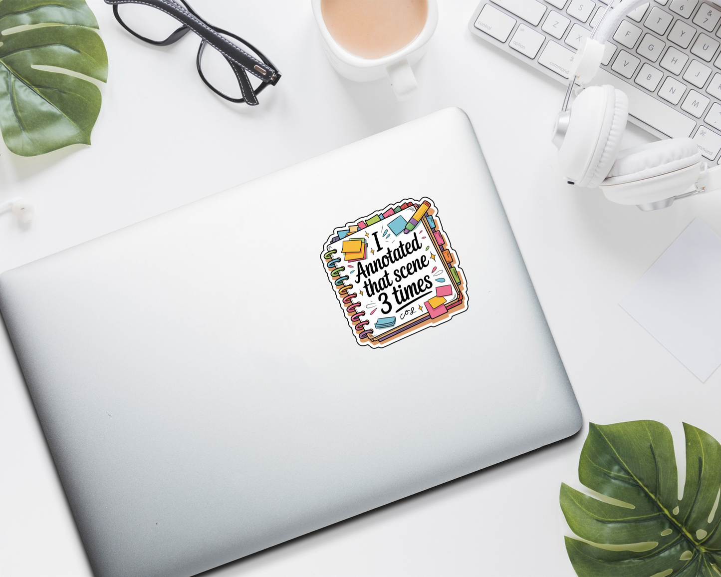 I Annotated That Scene 3 Times Cozy Edition & Loud Edition — Individual Die-Cut Sticker