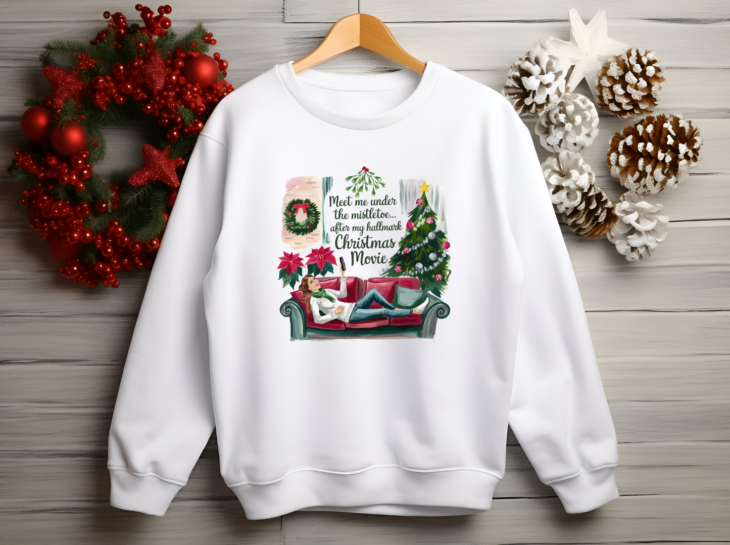 Meet Me Under the Mistletoe Holiday Sweatshirts