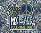 Protecting My Peace Like It's My Full-Time Job — Individual Die-Cut Sticker