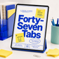 Forty-Seven Tabs: The No-Judgment Planner — Undated Printable Planner for Brains That Work in Bursts
