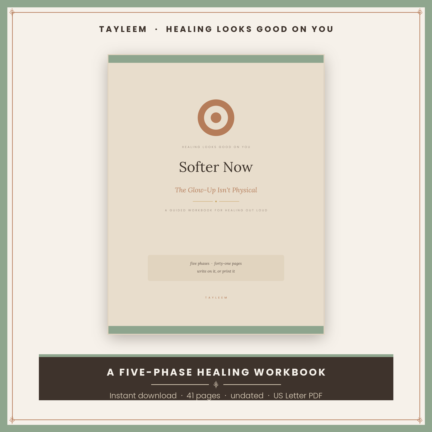 Softer Now | Guided Healing Workbook & Journal