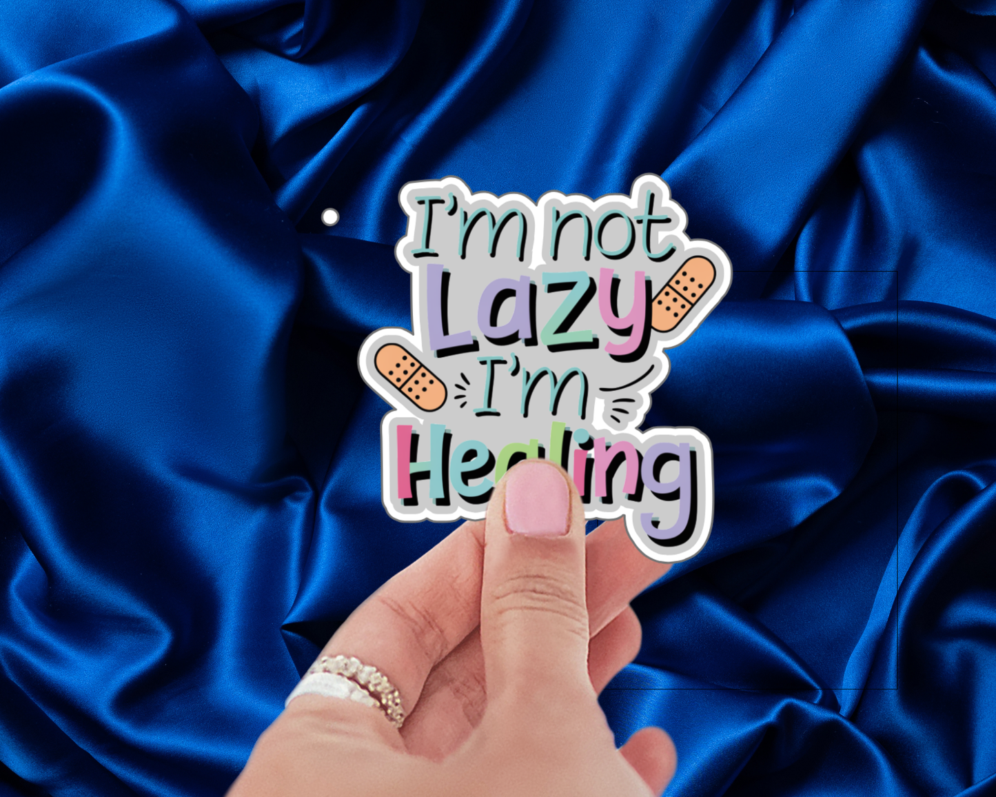 I'm Not Lazy, I'm Healing Bright Edition & Soft Edition — Individual Die-Cut Sticker