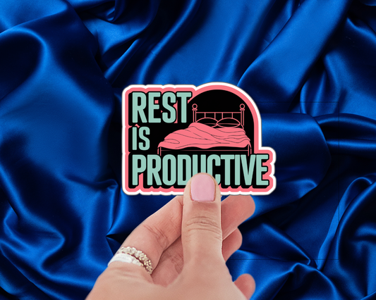 Rest Is Productive Mint Edition — Individual Die-Cut Sticker