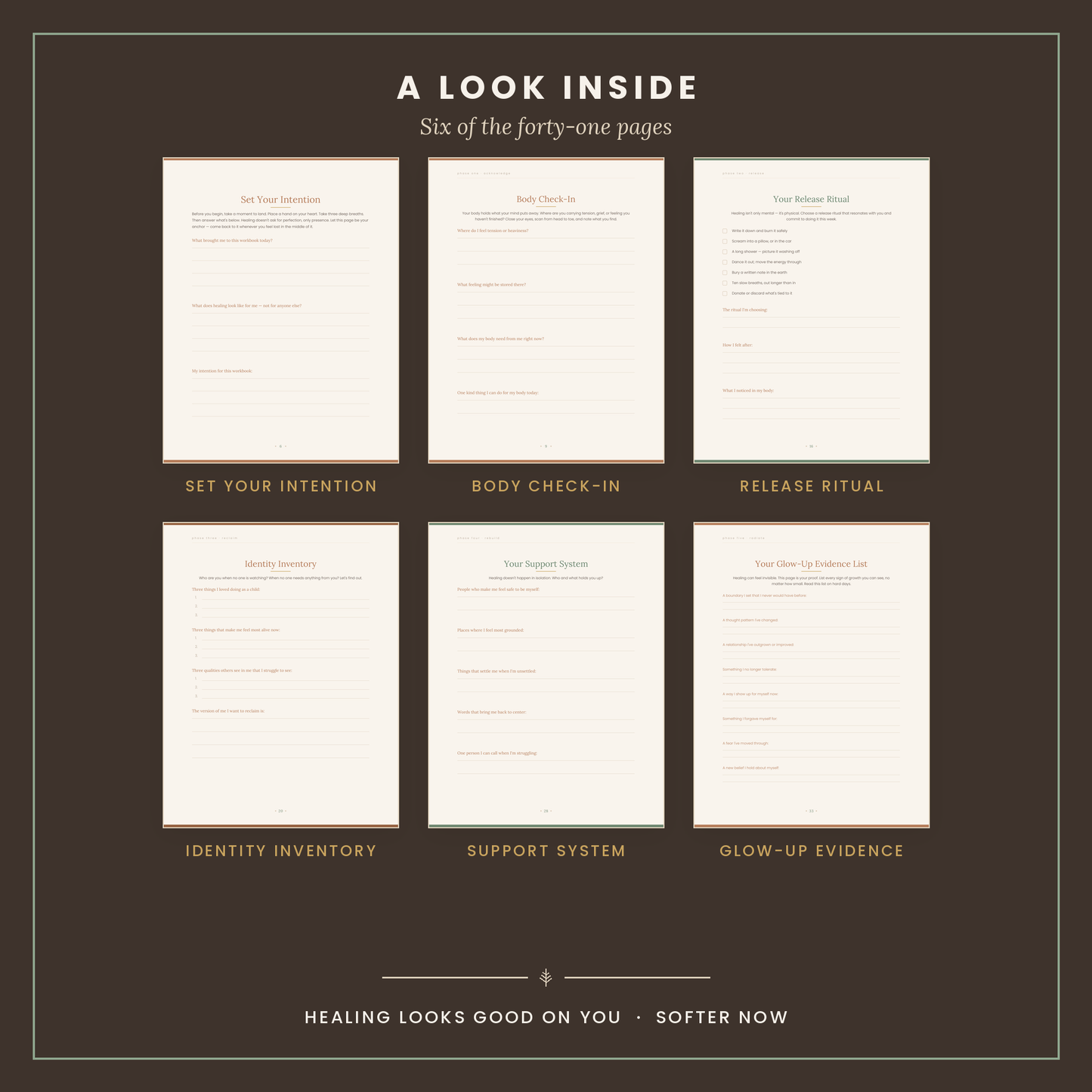 Softer Now | Guided Healing Workbook & Journal