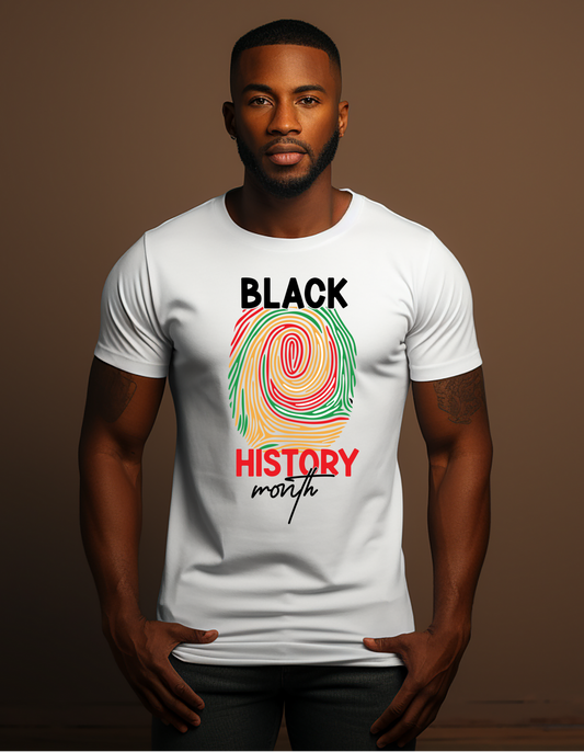 Black History Month Fingerprint T-shirt