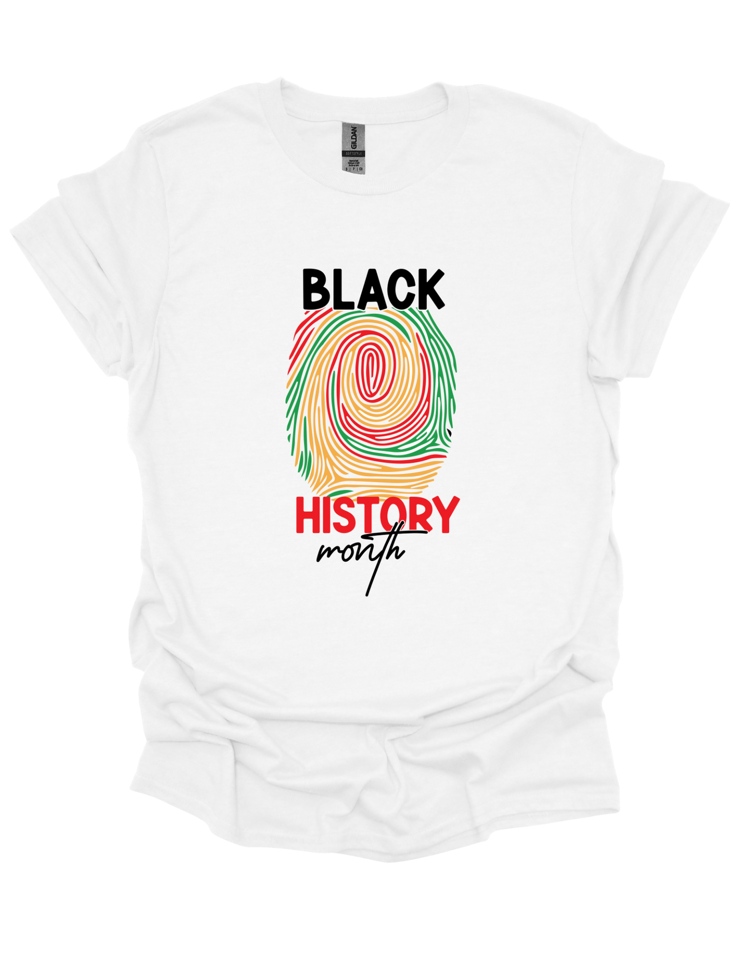 Black History Month Fingerprint T-shirt