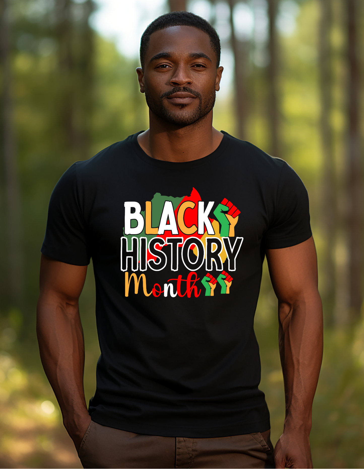 Black History Month Fist T-shirt