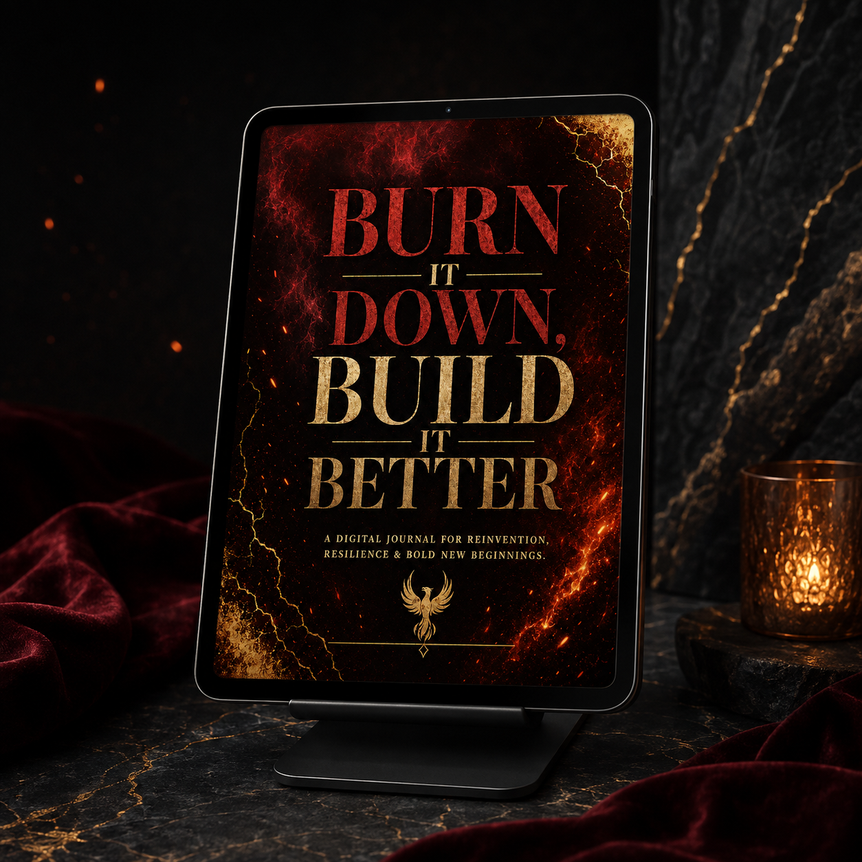 Feminine Rage: Burn It Down, Build It Better | Guided Journal