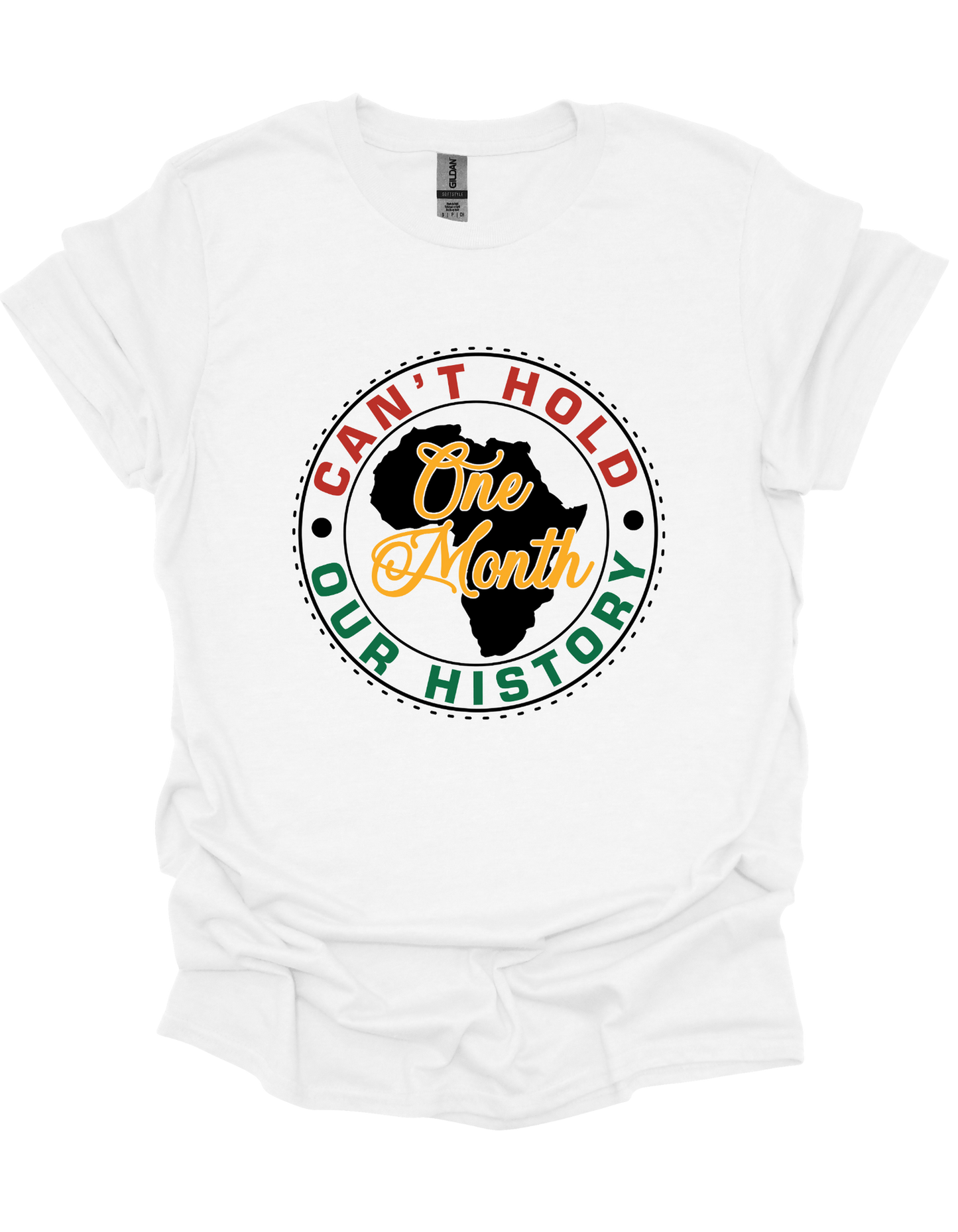 One Month Can't Hold Our History Africa T-shirt