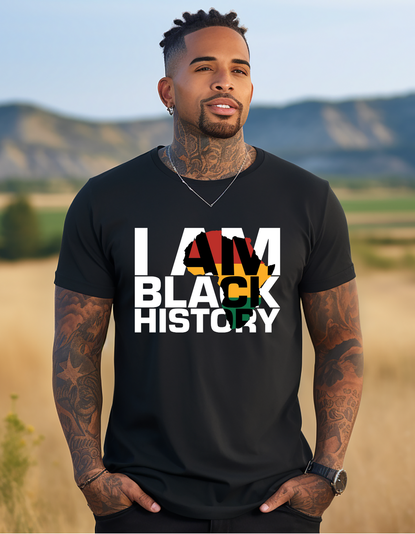 I Am Black History Africa T-shirt