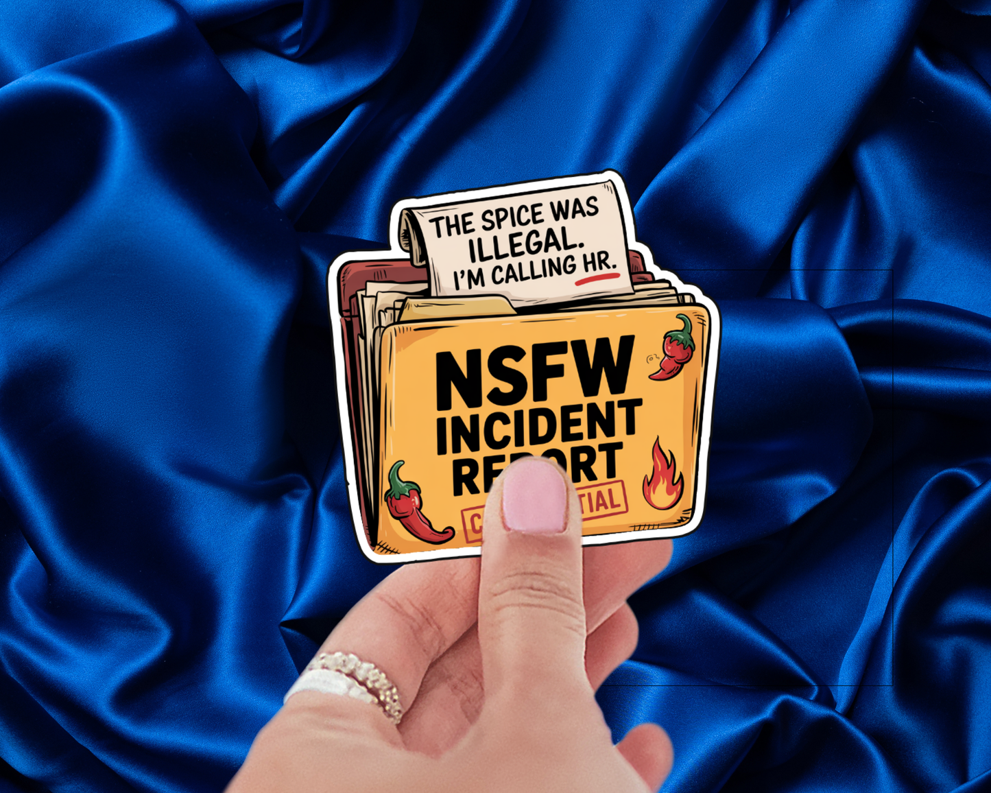 NSFW Incident Report Filed Edition & Overflowing Edition — Individual Die-Cut Sticker