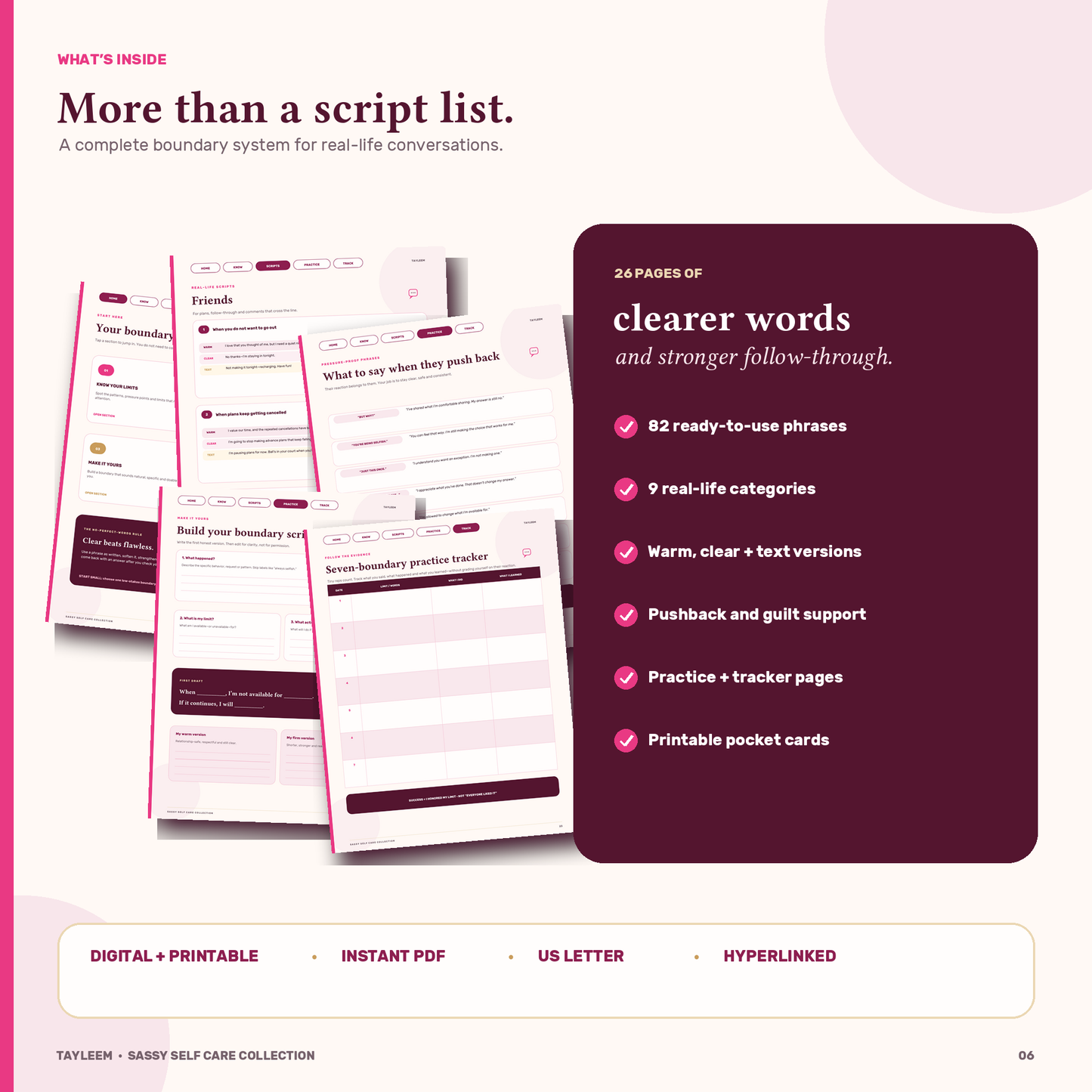 Boundary Scripts: Say It Without the Spiral | Digital Workbook