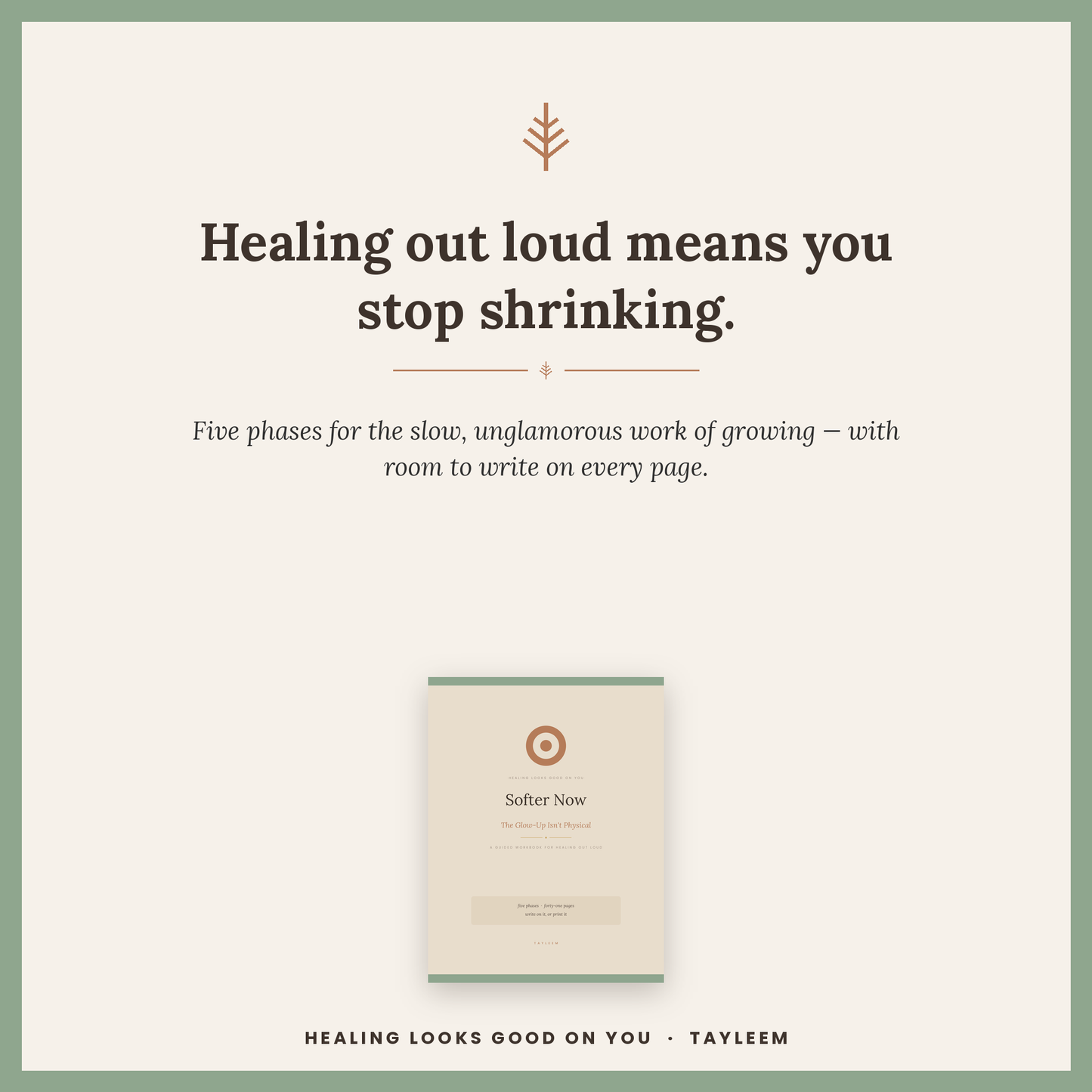Softer Now | Guided Healing Workbook & Journal