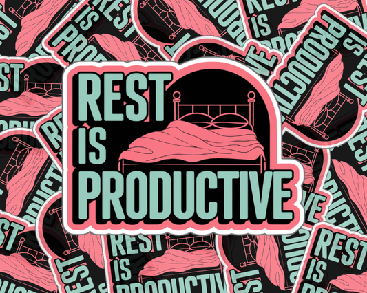 Rest Is Productive Mint Edition — Individual Die-Cut Sticker