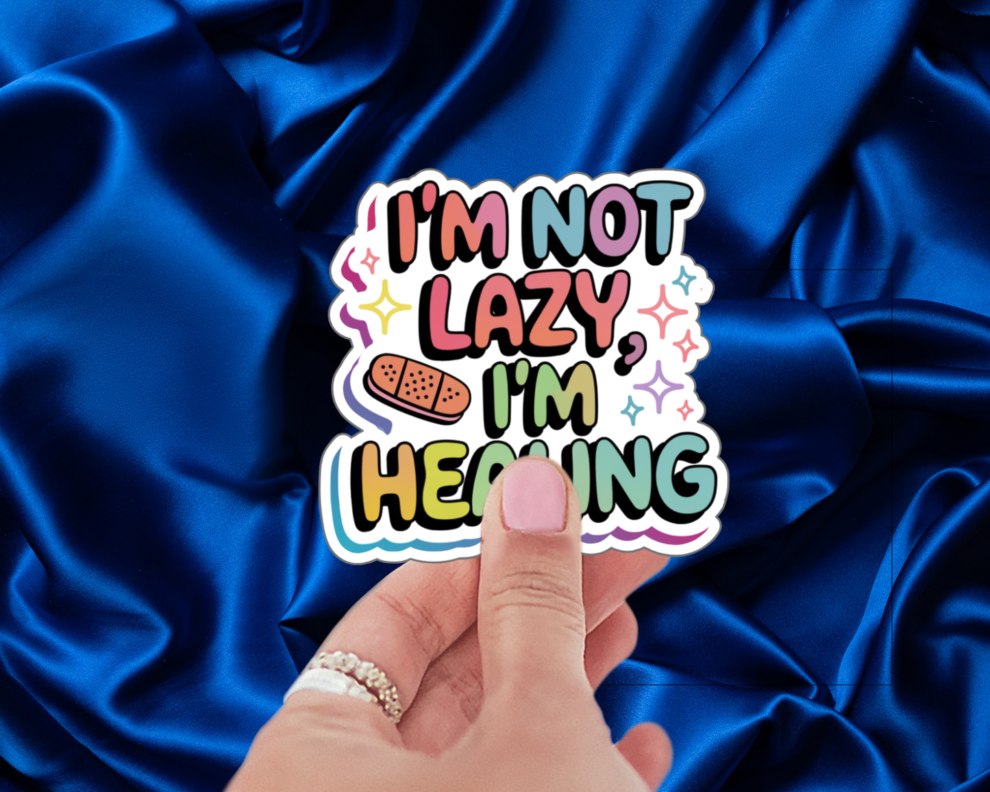 I'm Not Lazy, I'm Healing Bright Edition & Soft Edition — Individual Die-Cut Sticker