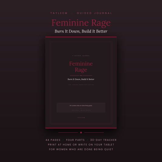 Feminine Rage: Burn It Down, Build It Better | Guided Journal